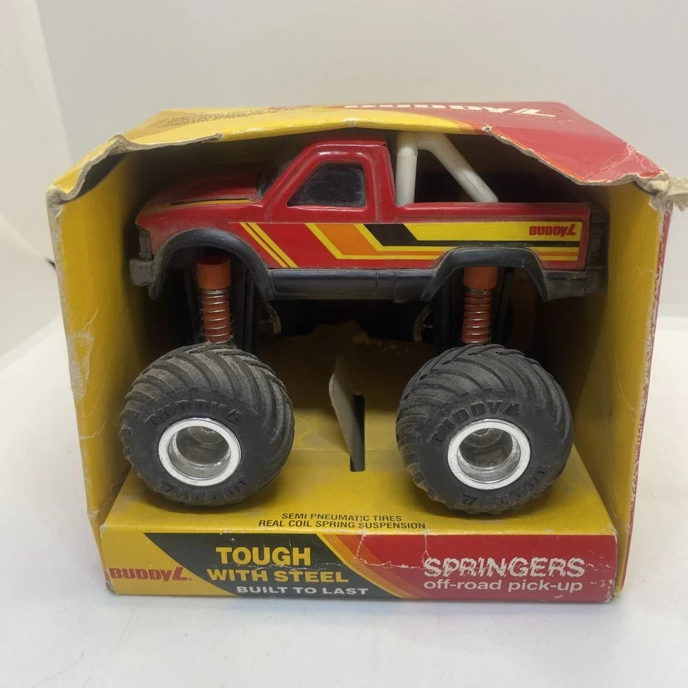Buddy L‎ 1986 SPRINGERS OFF ROAD 4 X 4 Red Pick-Up Monster Truck in Box